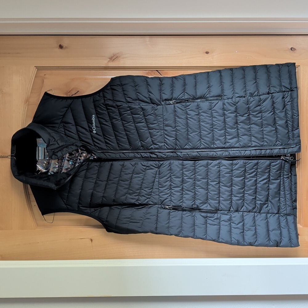 Columbia Black Omni-heat Vest - Long - Large
